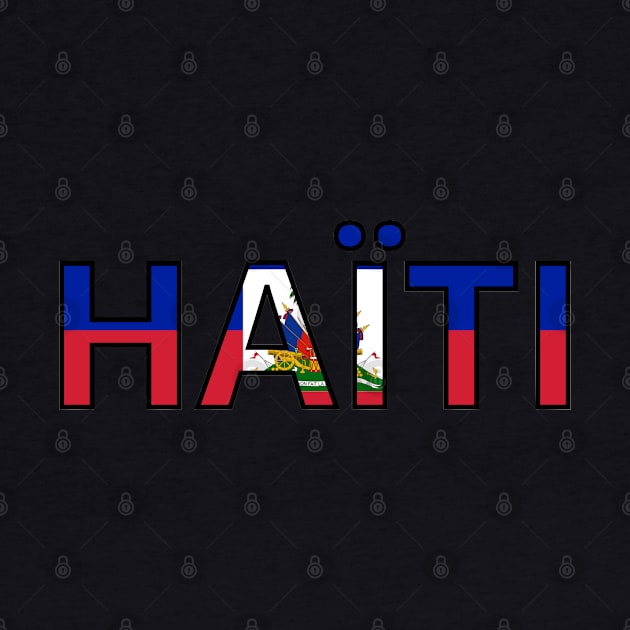 Drapeau Haïti by Pixelforma